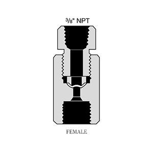 HiP 60-61HF4 Safety Head Female Inlet Straight High Pressure