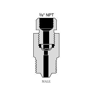 HiP 60-61HM9 Safety Head Male Inlet High Pressure