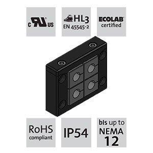 Icotek KEL-U B4 Split Cable Entry Frame Black - Image 2