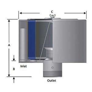 Solberg QB-230P-250 filter silencer diagram
