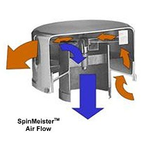 Solberg SMA3 SpinMeister aluminum precleaner diagram