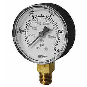 Wika 4255934 4" 111.10 -30 INHG/60 PSI Bourdon Tube Pressure Gauge Dry ABS Case