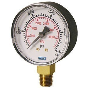 Wika 8990382 2" 111.10 300 PSI/KPA Bourdon Tube Pressure Gauge Dry ABS Case