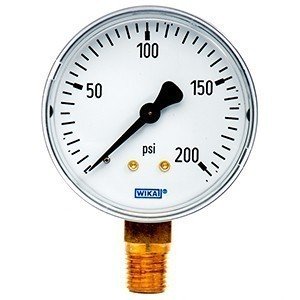Wika 8991162 2.5" 111.10B 200 PSI Bourdon Tube Pressure Gauge Dry Steel Case