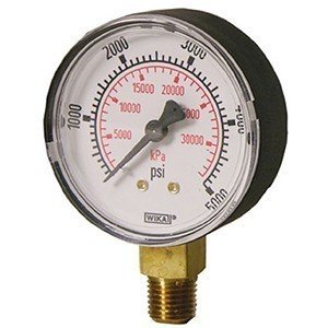 Wika 9768416 4" 111.10 1000 PSI/KPA Bourdon Tube Pressure Gauge Dry ABS Case