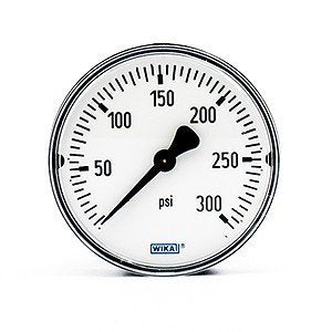 Wika 4253515 2.5" 111.12 300 PSI Bourdon Tube Pressure Gauge Dry ABS Case