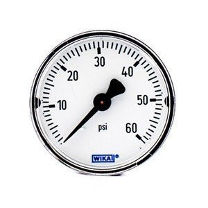 Wika 4301854 1.5" 111.12 60 PSI Bourdon Tube Pressure Gauge Dry Steel Case