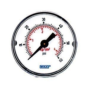 Wika 9692652 1.5" 111.12 60 PSI/KGCM2 Bourdon Tube Pressure Gauge Dry ABS Case