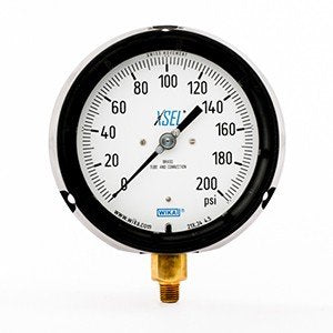 Wika 9834168 4.5" 212.34 200 PSI XSEL Process Bourdon Tube Gauge Dry Black Pocan Case