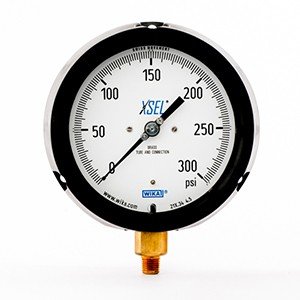 Wika 9834176 4.5" 212.34 300 PSI XSEL Process Bourdon Tube Gauge Dry Black Pocan Case