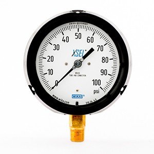 Wika 9834362 4.5" 212.34 100 PSI XSEL Process Bourdon Tube Gauge Dry Black Pocan Case