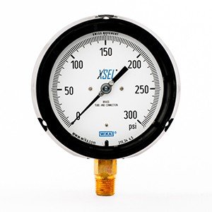 Wika 9834397 4.5" 212.34 300 PSI XSEL Process Bourdon Tube Gauge Dry Black Pocan Case