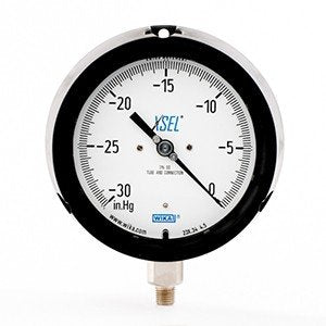Wika 9834478 4.5" 232.34 30 INHG VAC XSEL Process Bourdon Tube Gauge Dry Black Pocan Case