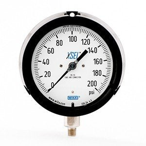 Wika 9834605 4.5" 232.34 200 PSI XSEL Process Bourdon Tube Gauge Dry Black Pocan Case