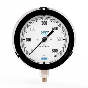 Wika 9834630 4.5" 232.34 600 PSI XSEL Process Bourdon Tube Gauge Dry Black Pocan Case