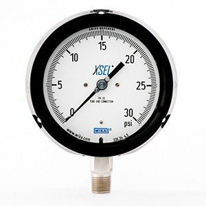 Wika 9834818 4.5" 232.34 30 PSI XSEL Process Bourdon Tube Gauge Dry Black Pocan Case