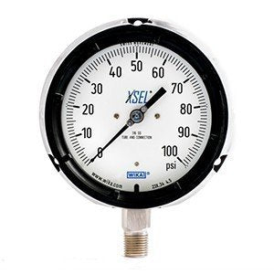 Wika 9834834 4.5" 232.34 100 PSI XSEL Process Bourdon Tube Gauge Dry Black Pocan Case