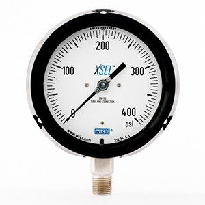 Wika 9834877 4.5" 232.34 400 PSI XSEL Process Bourdon Tube Gauge Dry Black Pocan Case