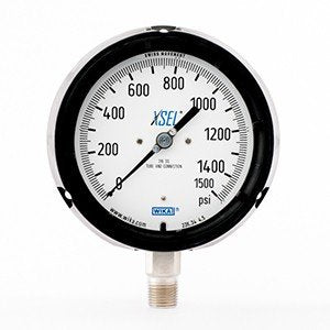 Wika 9834907 4.5" 232.34 1500 PSI XSEL Process Bourdon Tube Gauge Dry Black Pocan Case