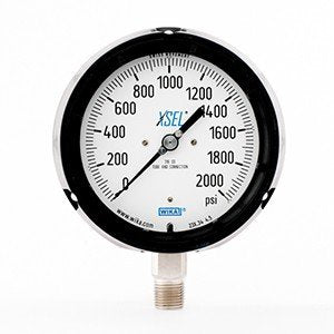 Wika 9834915 4.5" 232.34 2000 PSI XSEL Process Bourdon Tube Gauge Dry Black Pocan Case