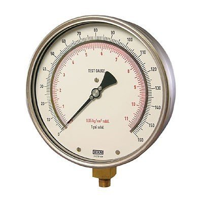 Wika 9747252 6" 312.20 6000 PSI High Precision Bourdon Tube Gauge Stainless Steel Case