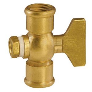 Wika 4339658 910.10 200 PSI Pressure Gauge Cock Bracket Brass