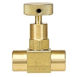 Wika 4266197 910.11.100 6000 PSI Hard Seat Mini Needle Valve Brass