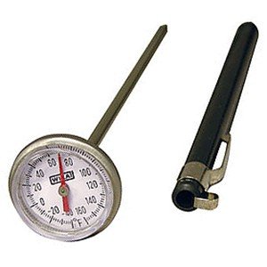 Wika 1005216D 1" TI.1005 Bimetal Pocket Test Thermometer Stainless Steel