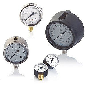 Wika 4213874 6" 232.50 2000 PSI Bourdon Tube Pressure Gauge Industrial Dry Stainless Steel Case