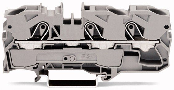 Wago 2010-1301 | 3 COND THRU TERMINAL BLOCKS, 6 AWG -20 AWG GREY
