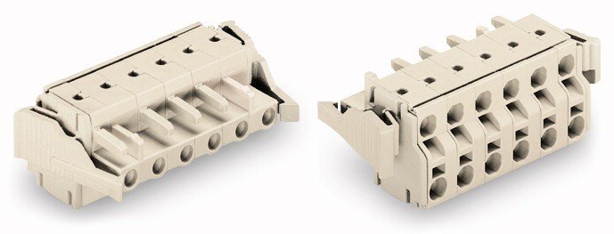 Wago 721-2205/037-000 | 2-Conductor Female Connector with Locking Levers 5-Pole