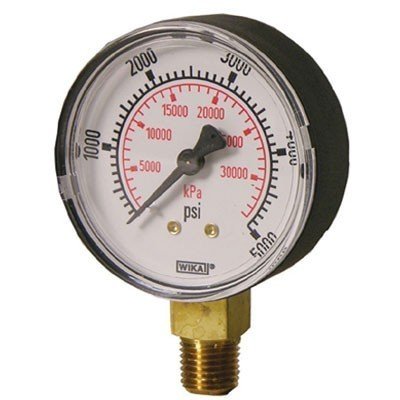 Wika 8990641 111.10 2" 800PSI DOM/KPA Bourdon Tube Pressure Gauge Dry ABS Case