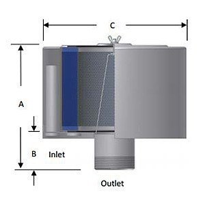 Solberg FS-231P-250 | FS-Series Compact 2.5" Inlet Filter Silencer - Image 2