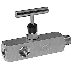 Wika 4339887 910.11.300 6000 PSI Soft Seat Multi-Port Needle Valve Carbon Steel